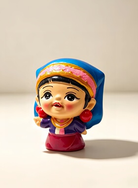中国56个少数民族人偶手办德昂族