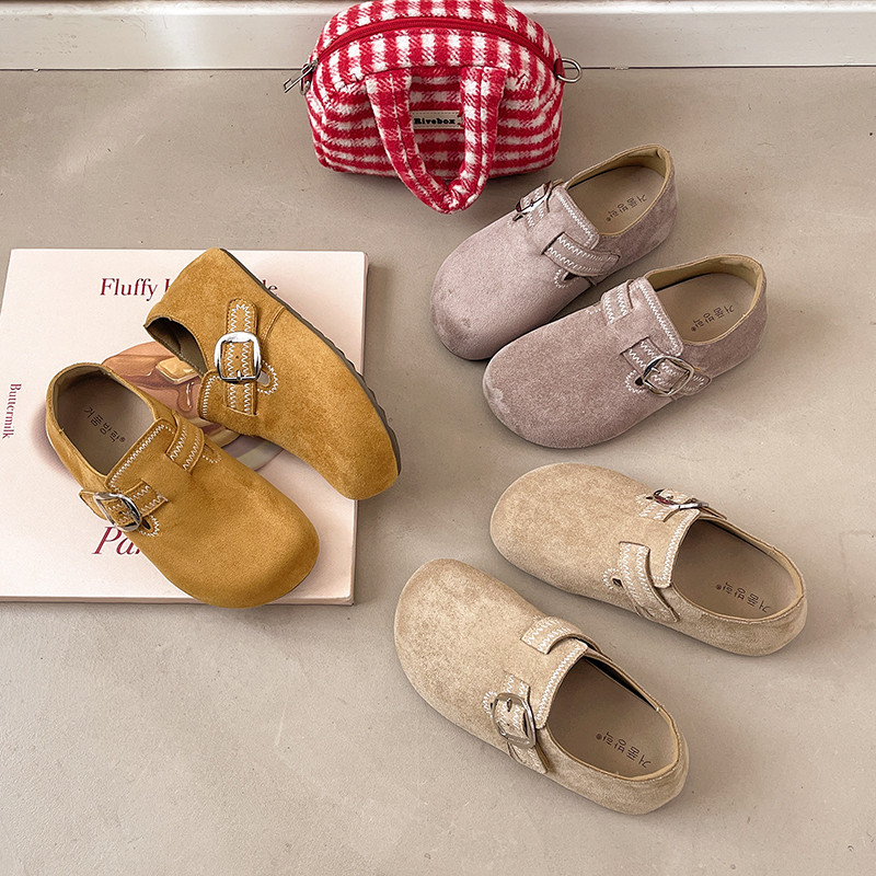 韩版勃肯鞋女单鞋2026年春季新款刺绣平底内增高超火一脚蹬豆豆鞋,女鞋,勃肯鞋/软木鞋,淘宝优惠券,粉丝福利购,淘宝优惠卷