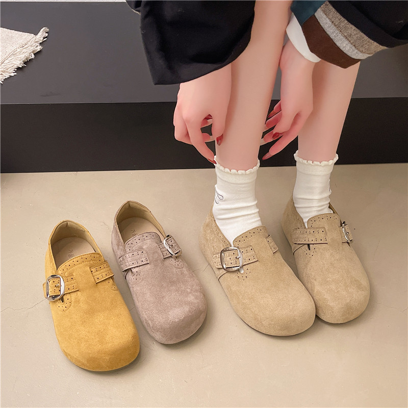 隐形内增高勃肯鞋女2026年春季新款网红舒适百搭一脚蹬单鞋乐福鞋,女鞋,勃肯鞋/软木鞋,淘宝优惠券,粉丝福利购,淘宝优惠卷