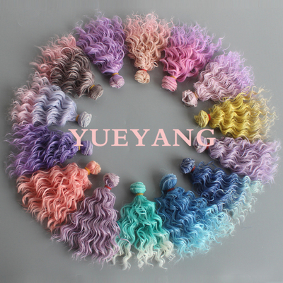 越洋高温丝仿羊毛卷bjd娃娃假发