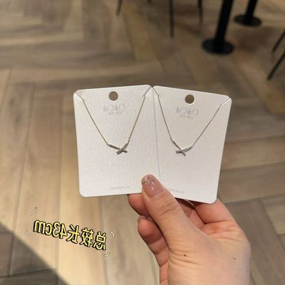 古丽古丽S925纯银项链女轻奢小众设计感锁骨链精致温柔百搭01892