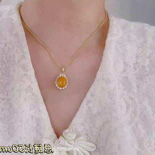 柏拉翡丽S925纯银项链锁骨链法式复古高级感简约小众精致00094