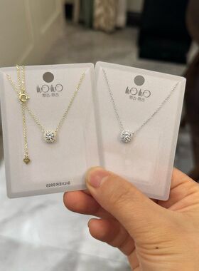 古丽古丽S925纯银锁骨项链气质百搭简约精致高级感冷淡风01273