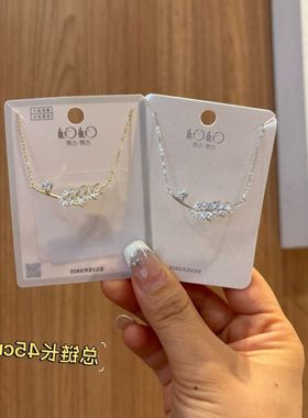 古丽古丽S925纯银饰品欧美幸运麦穗项链女百搭高级感轻奢05976