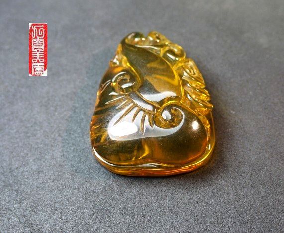 墨西哥天然琥珀老蜜蜡挂坠链珠虫珀蓝珀胸针吊坠原石项链雕件