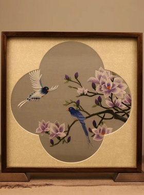 纯手工双面绣摆件小巧款