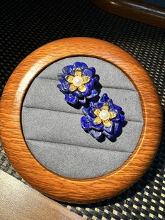 青金石耳饰一原创孤品