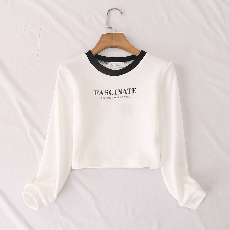 加绒加厚针织衫卫衣打底衫