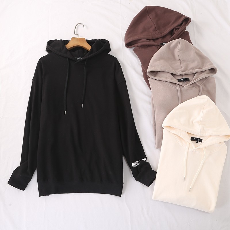 纯棉字母印花秋冬毛圈卫衣大版