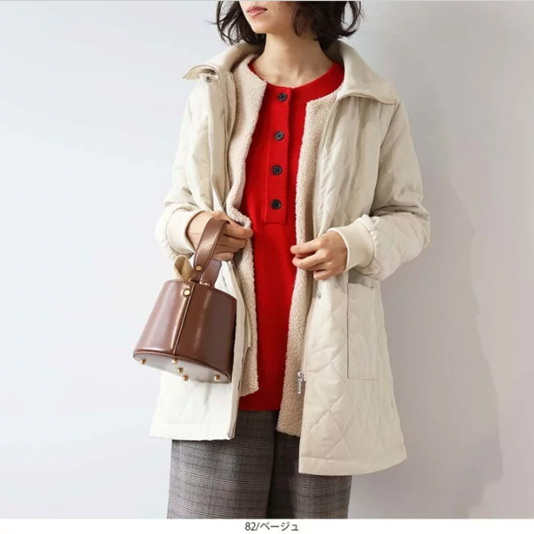 罗纹翻领绗线大口袋棉衣棉服马甲