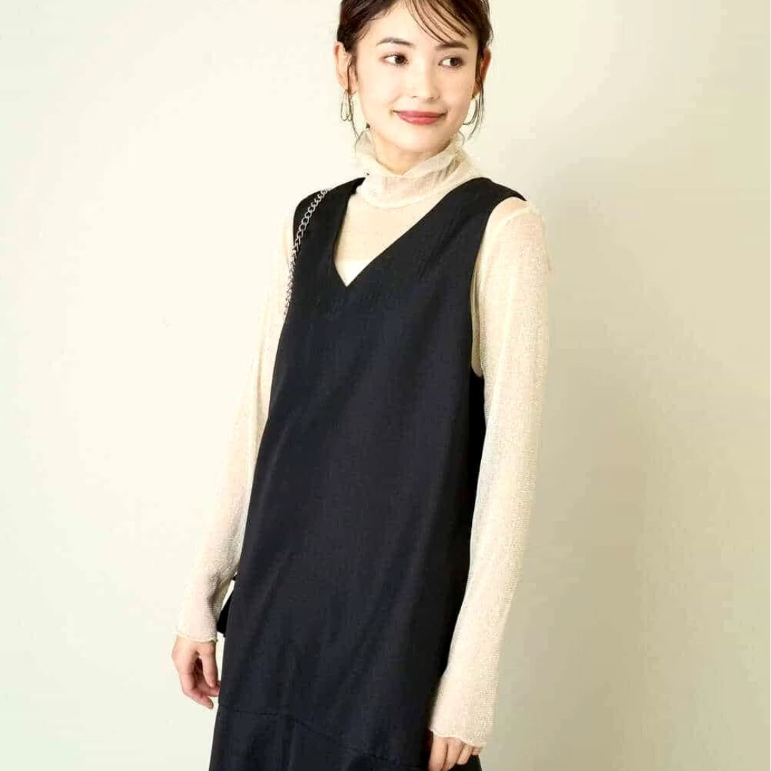 日单春秋新款时尚气质百搭高领亮丝透视感弹性薄蕾丝打底衫31074