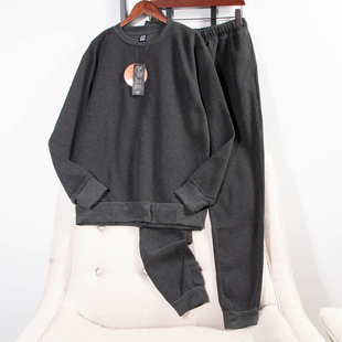 日单品牌秋冬新款休闲保暖家居服加绒长袖卫衣+卫裤睡衣睡裤31846