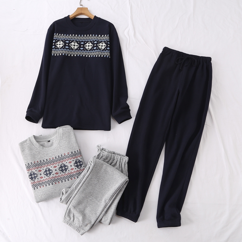 套装加绒冬季家居服舒适保暖情侣