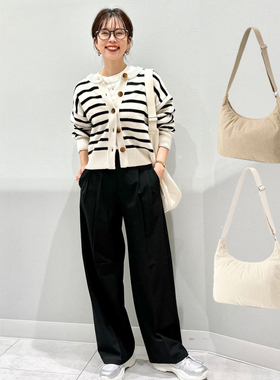 日单秋冬新款超大容量可调节肩带灯芯绒带拉链新月包斜挎包31736