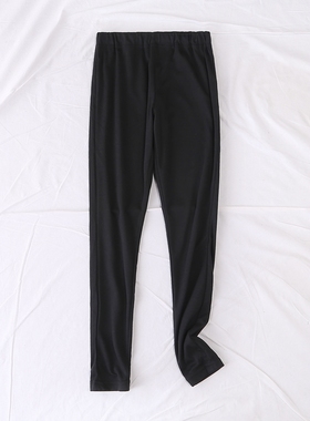 日单秋季新款简单百搭舒适松紧腰铅笔裤小脚裤打底裤亲子裤17707