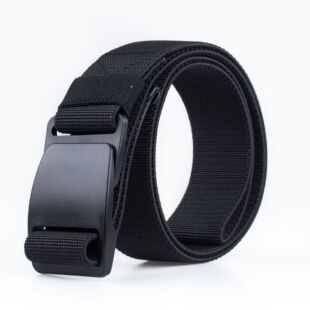 新款弹力腰带多耐福塑钢pom扣具休闲百搭皮带牛仔裤非金属过安检