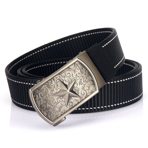 皮带尼龙自动扣腰带耐用速干时尚