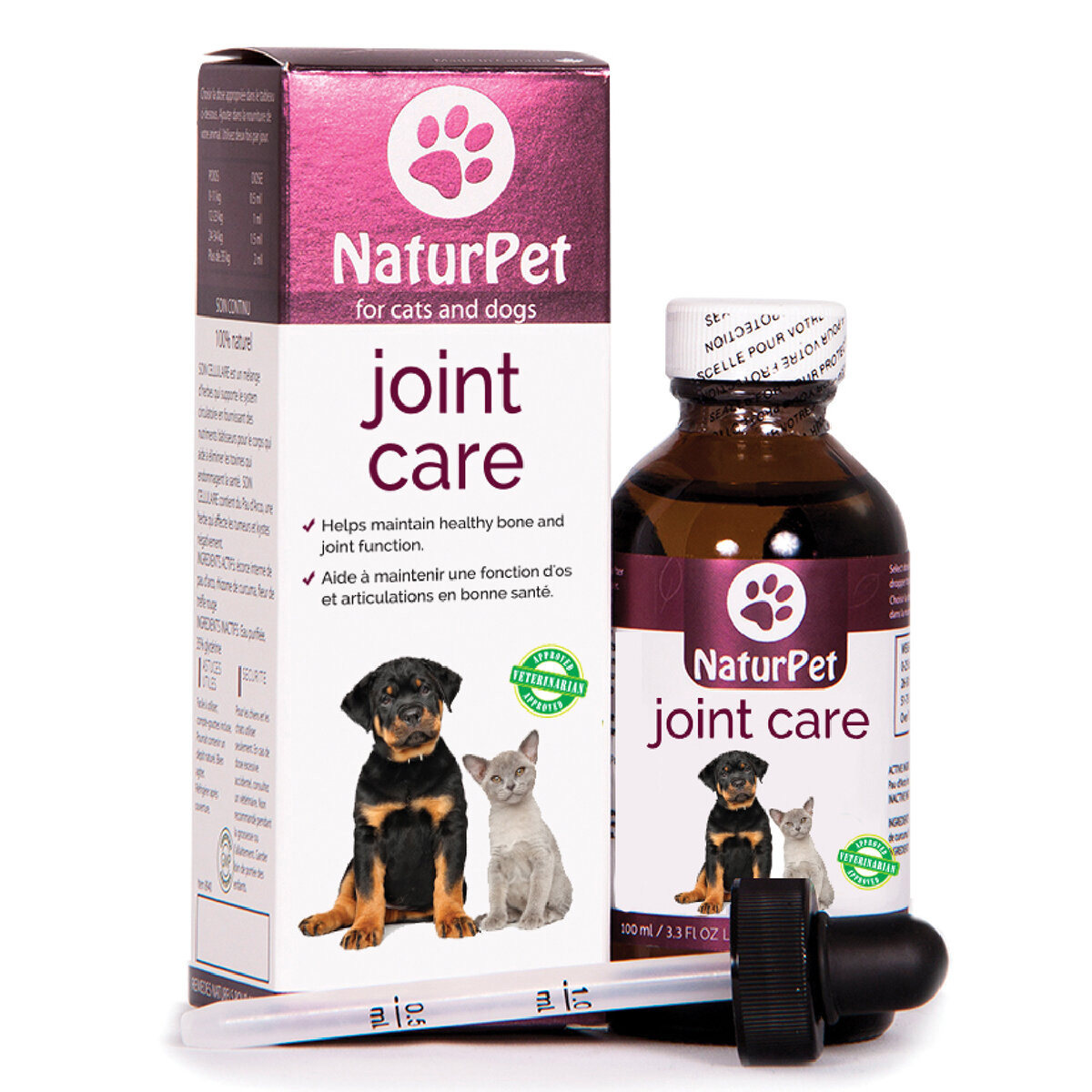 港购 加拿大NaturPet全天然草藥貓狗關節補充劑关节保健营养100ml