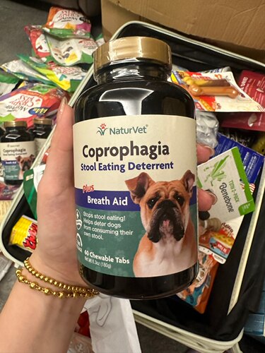 美国NaturVet天然宝天然微量元素大便丸犬治吃屎异食癖除口臭60粒