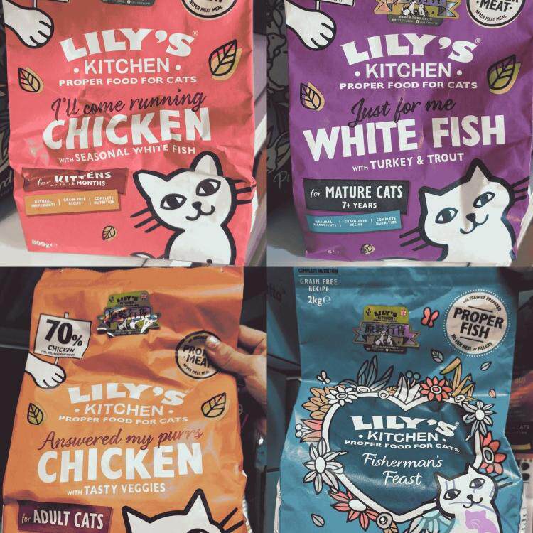 港购 英国lilys kitchen莉莉的厨房猫粮无谷物幼猫老猫成猫配方