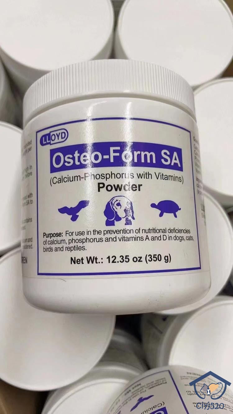 港购 美国VET A MIX Osteo-FORM SA宠物维他命钙粉猫狗小宠用350G