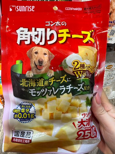 港购 日本Sunrise盛来知角角切红薯粒芝士狗狗奖励零食大包250g