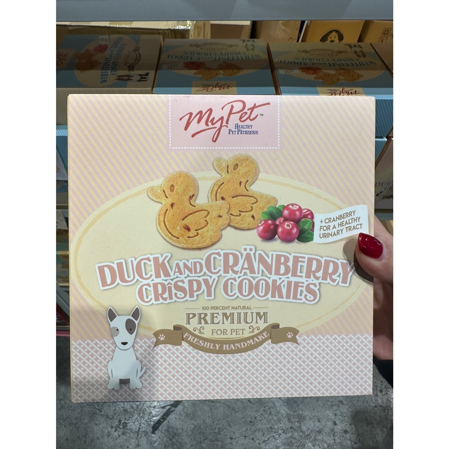 港购 MY PET手工烘培脆脆酥-鴨味紅莓鸡肉芝士鳕鱼狗饼干 220g,宠物/宠物食品及用品,狗饼干,淘宝优惠券,粉丝福利购,淘宝优惠卷