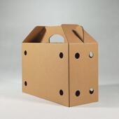 手提鸟笼便携小型动物活体运输箱三层特硬水果运输箱牛皮纸盒纸箱