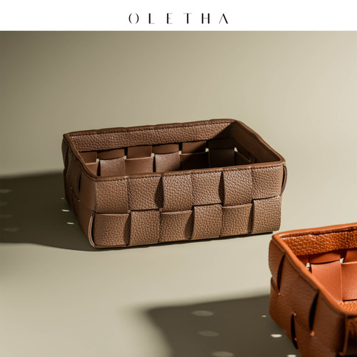 OLETHA轻奢桌面收纳筐