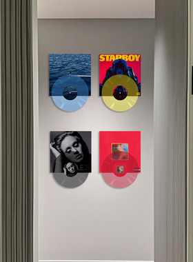 The Weeknd Starboy专辑上下叠仿真彩胶装饰卧室桌面背景墙贴装饰