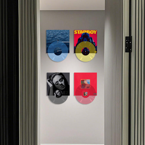 The Weeknd Starboy专辑上下叠仿真彩胶装饰卧室桌面背景墙贴装饰