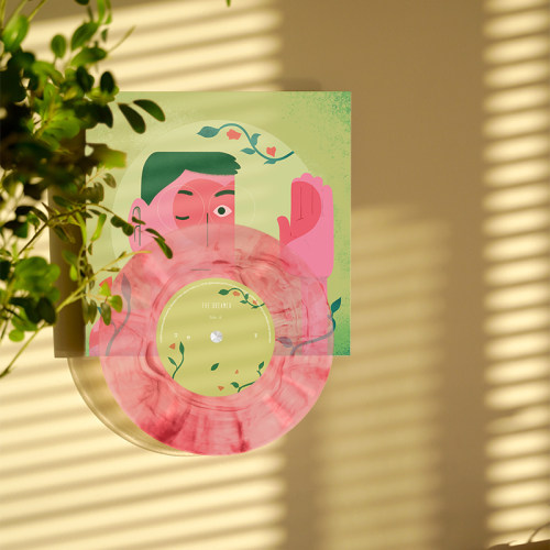 方大同梦想家专辑上下叠彩胶装饰画  仿真唱片小众卧室客厅背景画