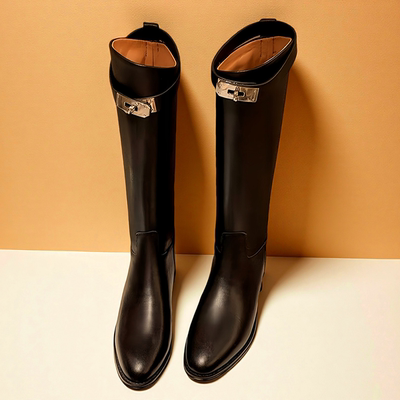 磨脚包退！全皮长靴骑士靴h靴