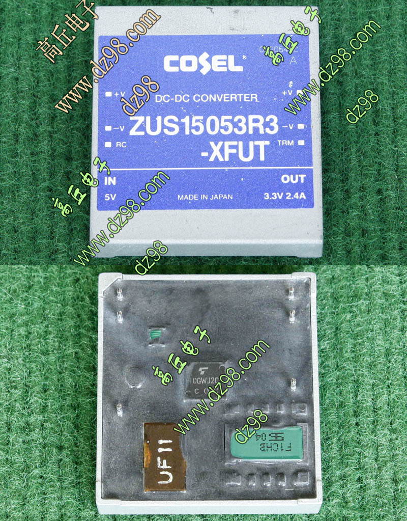 COSEL ZUS15 053R3 电源模块 隔离输出3.3V 2.4A 输入4.5-9V