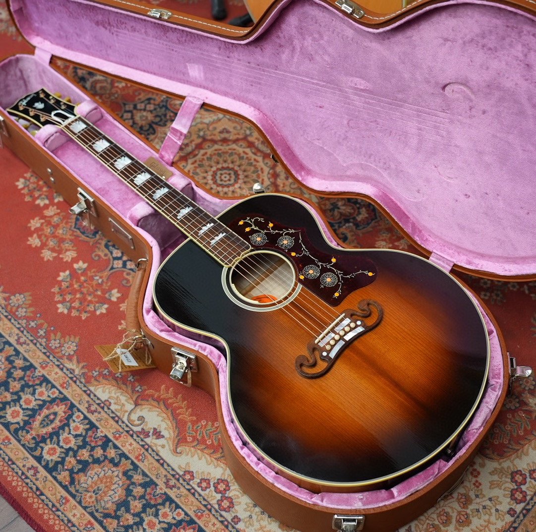 吉普森(精品二手)20190gibson sj200vintage年有些轻微漆裂木吉他