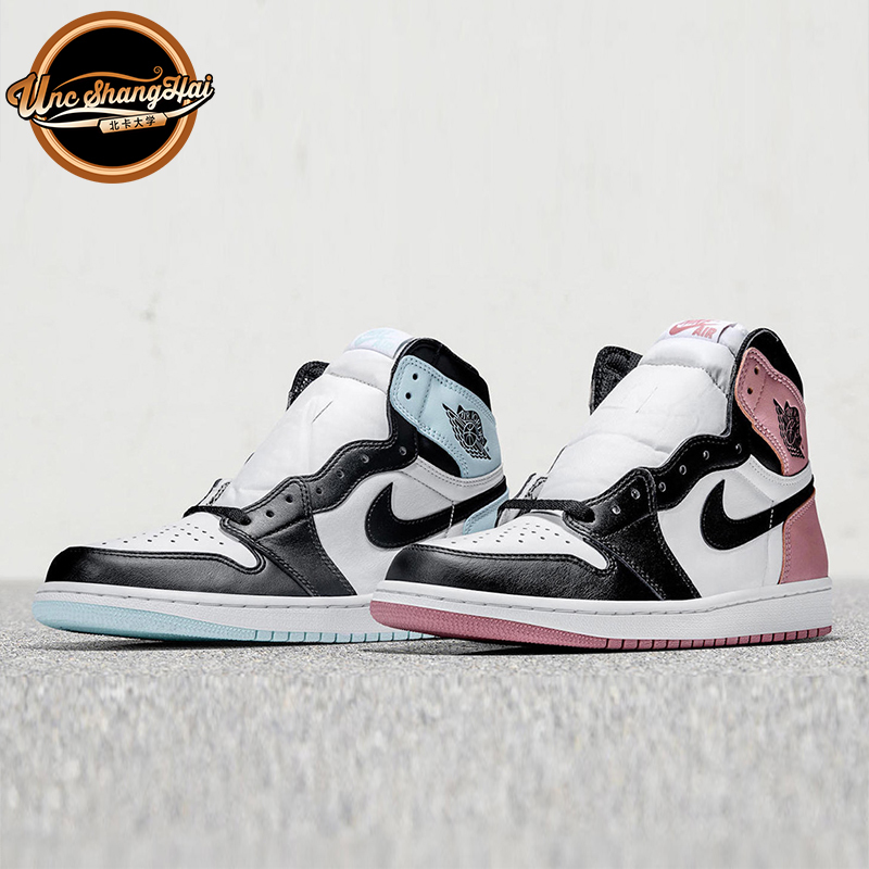 北卡大学 air jordan 1 rust pink aj1脏粉薄荷绿 861428-101-100