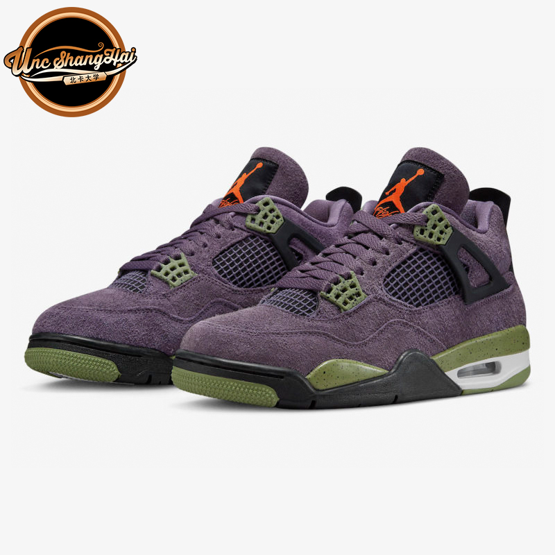 AJ4初号机紫色麂皮篮球鞋