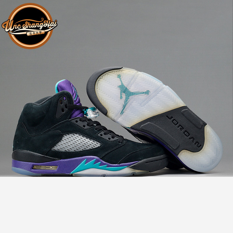 北卡大学 Air Jordan 5 Retro 乔5 AJ5 黑葡萄 黑紫 136027-007