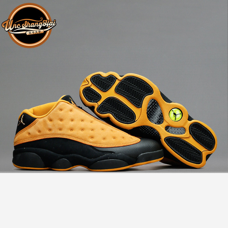 北卡大学 Air Jordan 13 Low Chutney AJ13 黑黄  310810-022现货