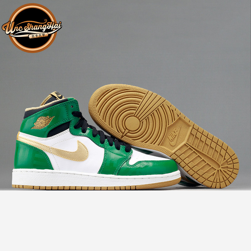 AJ1白绿金凯尔特人试穿