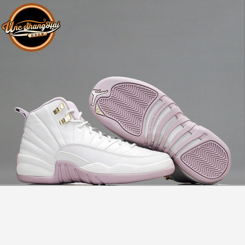 AJ12GSPlumFog樱花粉篮球鞋