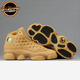 黄麂皮 414571 705 AJ13 北卡大学Air Jordan Wheat 乔13 小麦