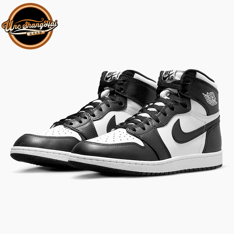 北卡大学Air Jordan 1 High 85 AJ1黑白熊猫高帮篮球鞋BQ4422-001