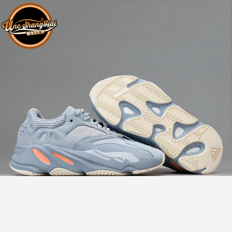 北卡大学 Adidas YEEZY Boost 700 灰粉椰子 惯性 老爹鞋 EG7597