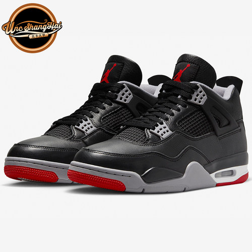 AJ4黑红中帮男款复古篮球鞋