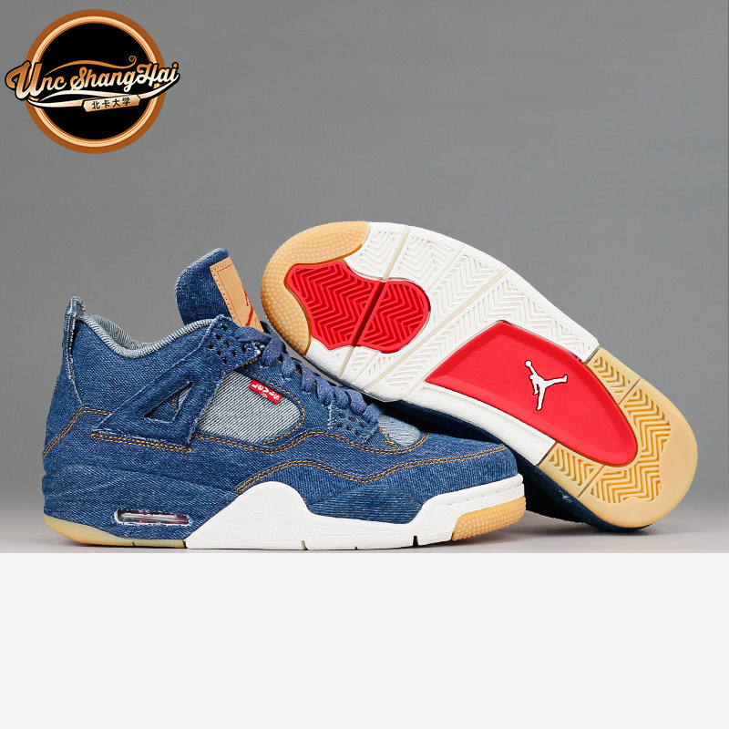 北卡大学 air jordan 4 x levis aj4牛仔 李维斯联名ao2571-401
