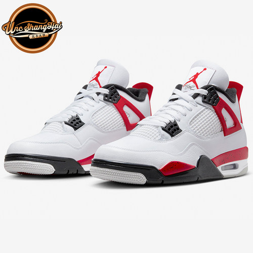 AJ4红水泥白黑红复古篮球鞋
