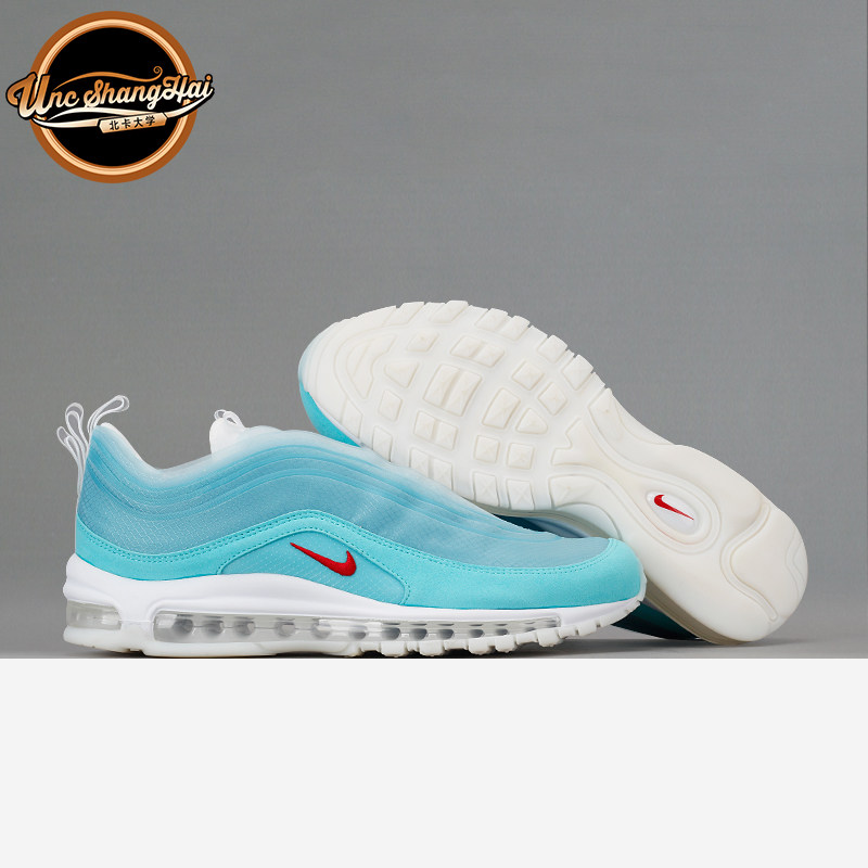 北卡大学 nike air max 97万花筒上海限定 薄荷绿云层 ci1508-400