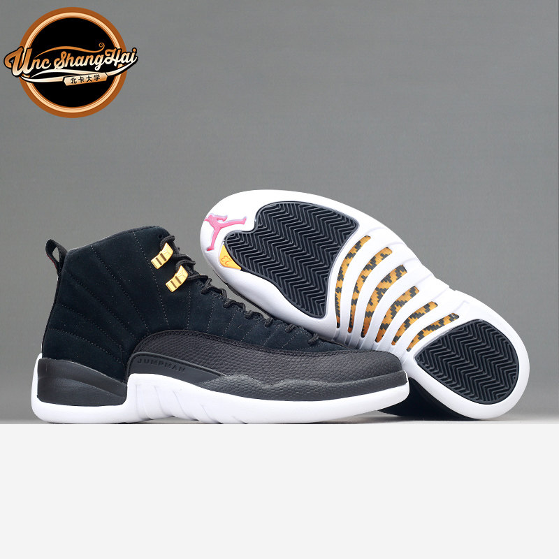 北卡大学 air jordan 12 aj12 黑白出租车 反转 金扣 130690-017