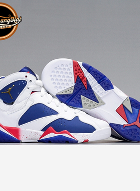北卡大学 Air Jordan 7 AJ7 白蓝 蓝球鞋 304774-304775-123现货